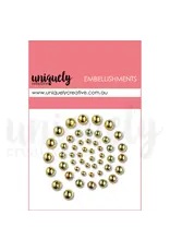 UNIQUELY CREATIVE UNIQUELY CREATIVE GOLD PEARLS EMBELLIES PEARL EMBELLISHMENTS