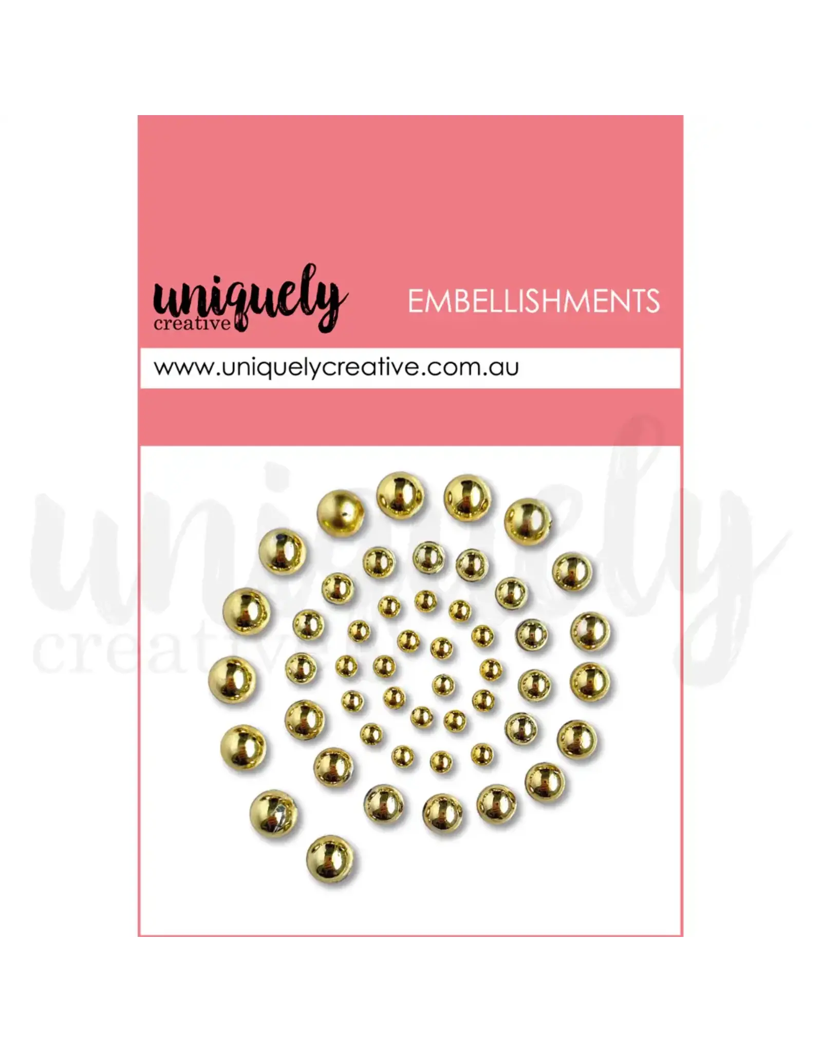 UNIQUELY CREATIVE GOLD PEARLS EMBELLIES PEARL EMBELLISHMENTS