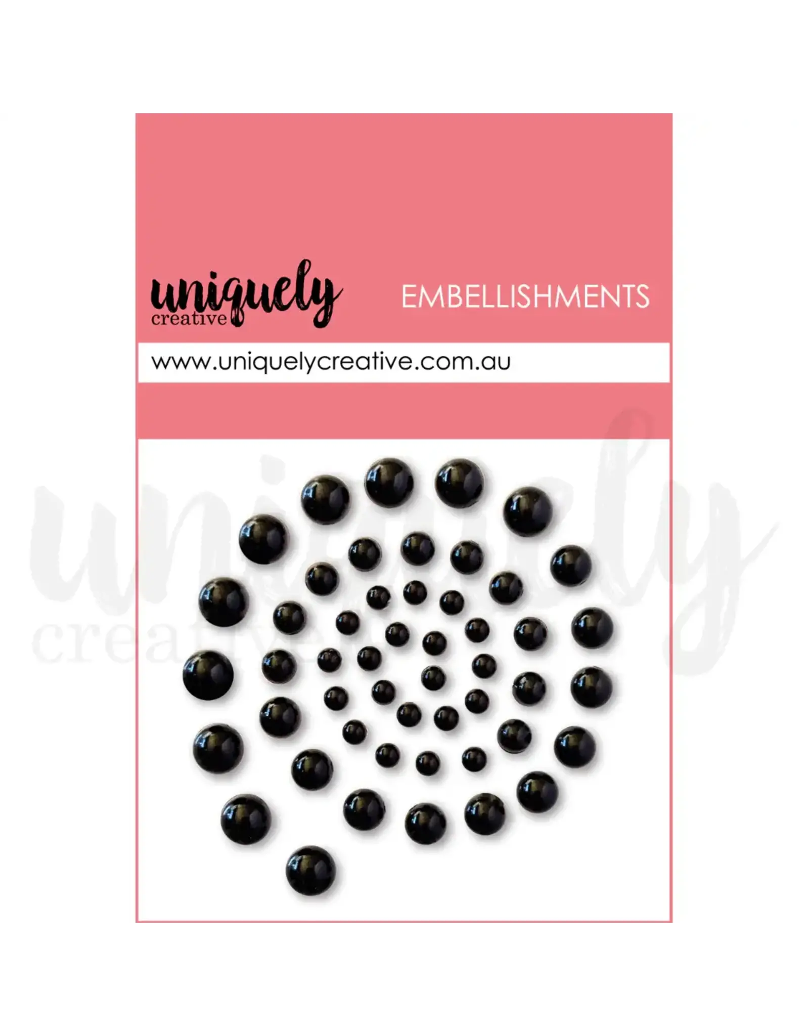 UNIQUELY CREATIVE UNIQUELY CREATIVE BLACK PEARLS EMBELLIES PEARL EMBELLISHMENTS