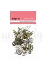 UNIQUELY CREATIVE UNIQUELY CREATIVE TRAVEL CHARMS METAL EMBELLISHMENTS