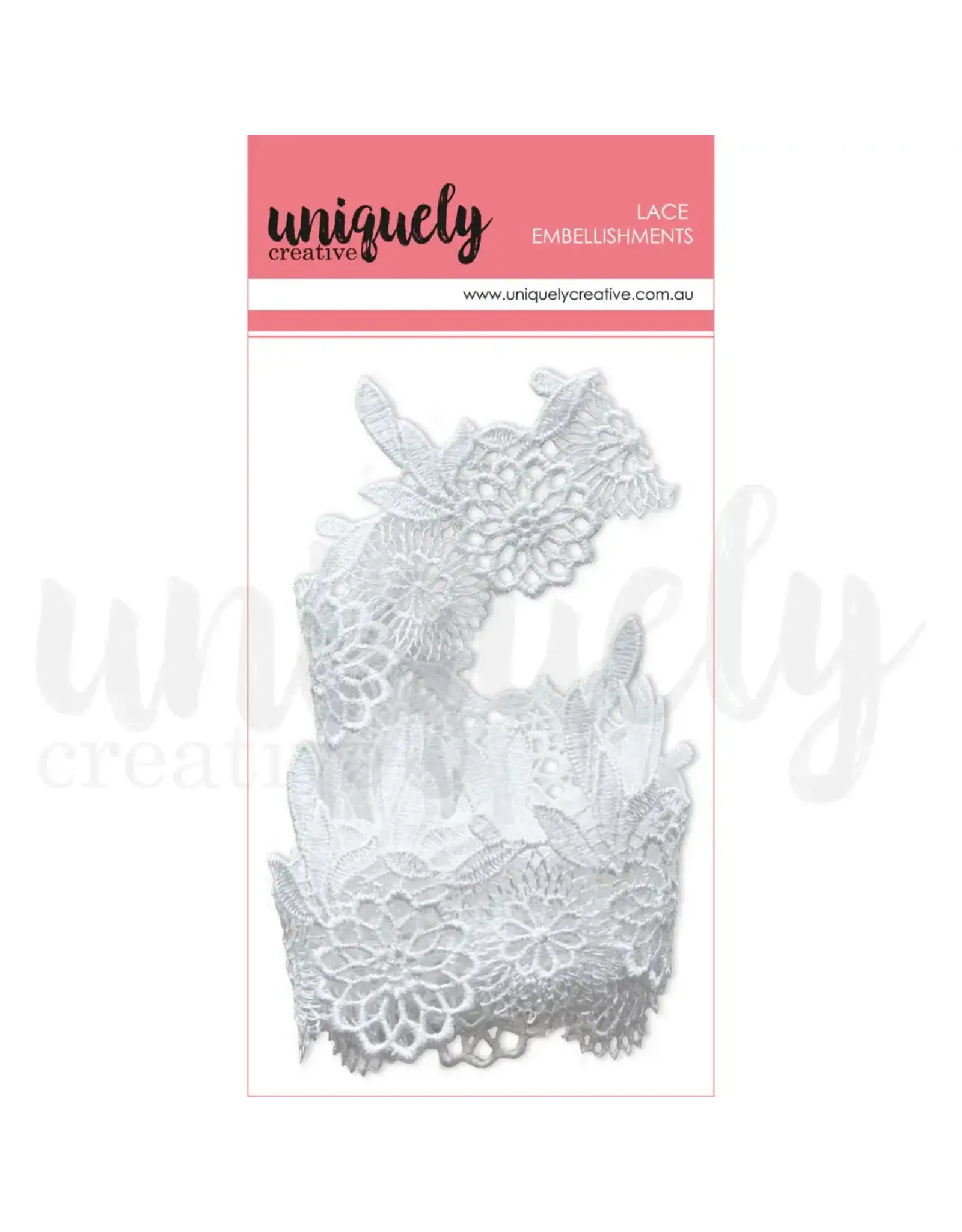 UNIQUELY CREATIVE UNIQUELY CREATIVE FLORAL LACE EMBELLISHMENTS