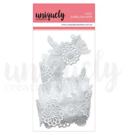 UNIQUELY CREATIVE UNIQUELY CREATIVE FLORAL LACE EMBELLISHMENTS