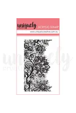 UNIQUELY CREATIVE UNIQUELY CREATIVE FLORAL DOILY MINI CLEAR STAMP