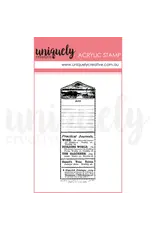 UNIQUELY CREATIVE UNIQUELY CREATIVE VINTAGE ADVERT MINI CLEAR STAMP