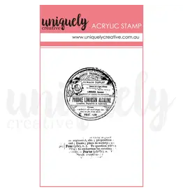 UNIQUELY CREATIVE UNIQUELY CREATIVE VINTAGE DICTIONARY MINI CLEAR STAMP SET