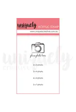 UNIQUELY CREATIVE PLACE PHOTO HERE MINI CLEAR STAMP SET