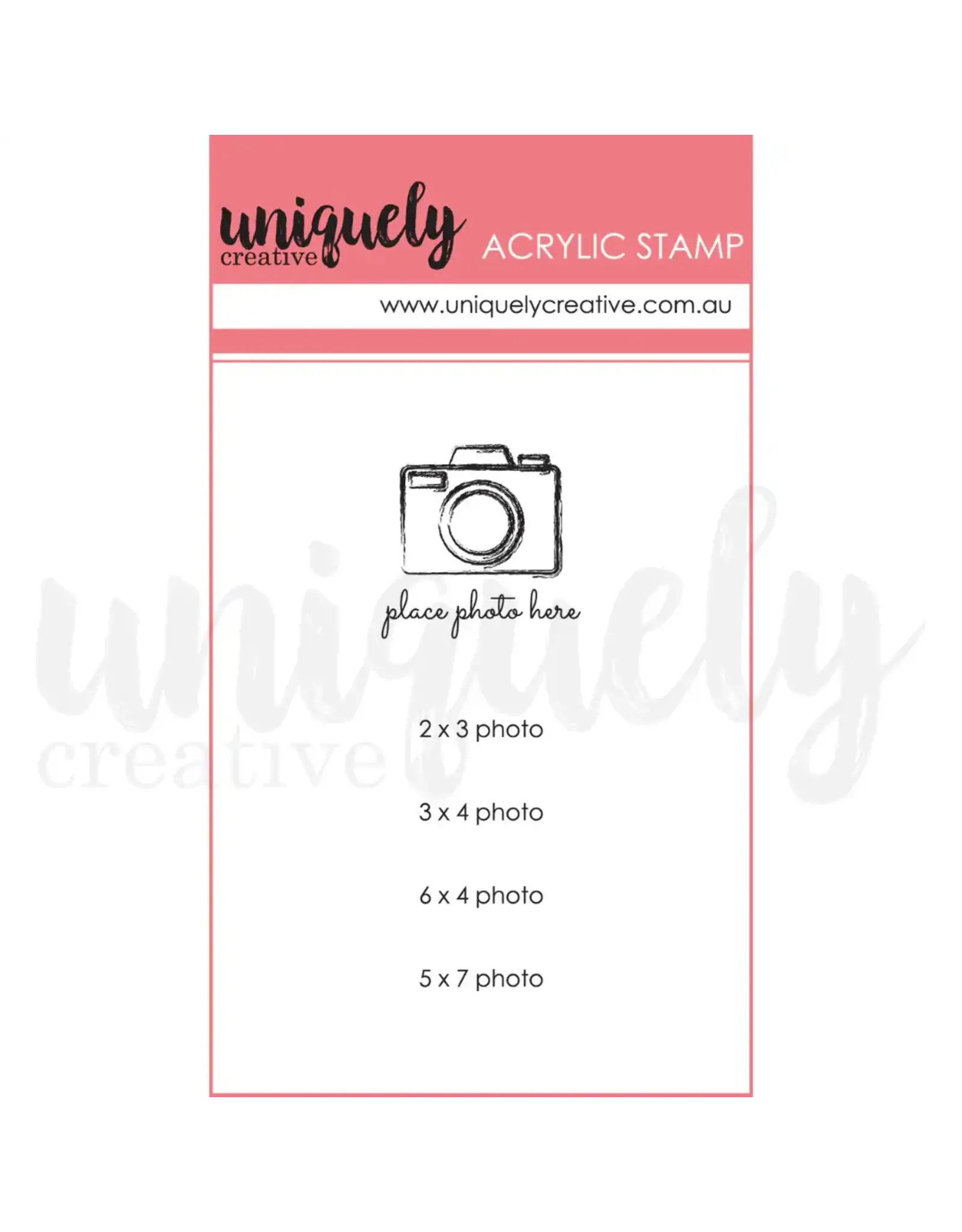 UNIQUELY CREATIVE UNIQUELY CREATIVE PLACE PHOTO HERE MINI CLEAR STAMP SET