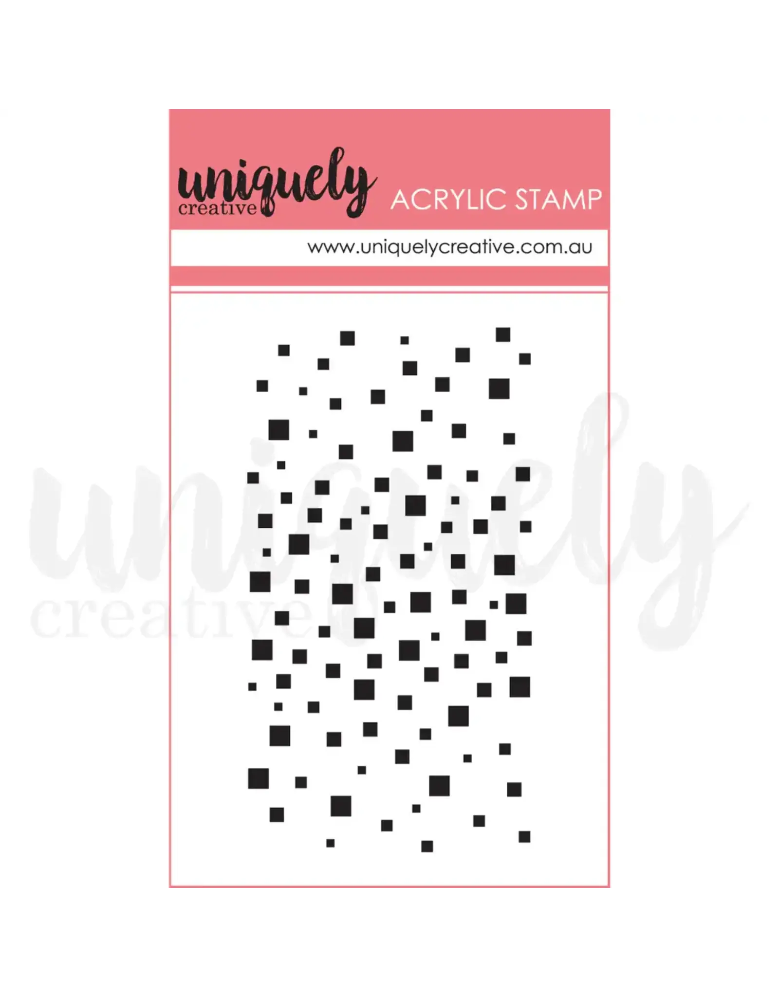 UNIQUELY CREATIVE UNIQUELY CREATIVE MIXED SQUARES MINI CLEAR STAMP