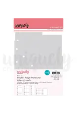 UNIQUELY CREATIVE PACK 6 POCKET PAGE PROTECTOR ALBUM INSERTS