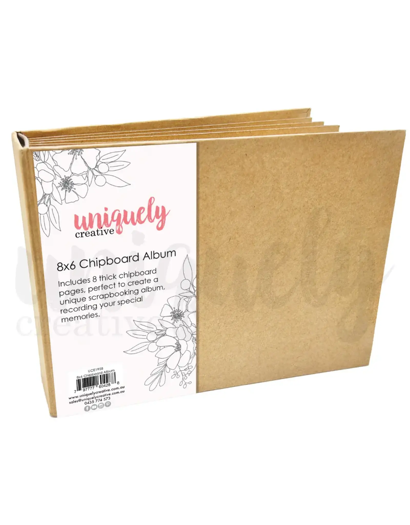 UNIQUELY CREATIVE UNIQUELY CREATIVE 8x6 CHIPBOARD ALBUM