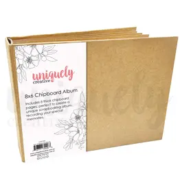 UNIQUELY CREATIVE UNIQUELY CREATIVE 8x6 CHIPBOARD ALBUM