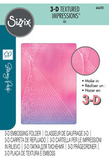 SIZZIX SIZZIX STACEY PARK COSMOPOLITAN, FRENCH TWIST 3-D TEXTURED IMPRESSIONS A6 EMBOSSING FOLDER