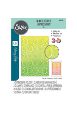 SIZZIX SIZZIX STACEY PARK COSMOPOLITAN, GOLDEN RINGS 3-D TEXTURED IMPRESSIONS A6 EMBOSSING FOLDER