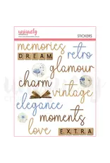 UNIQUELY CREATIVE VINTAGE CHRONICLES PUFFY STICKERS