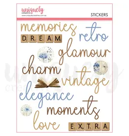 UNIQUELY CREATIVE UNIQUELY CREATIVE VINTAGE CHRONICLES PUFFY STICKERS