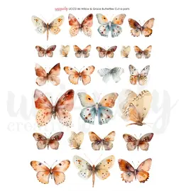 UNIQUELY CREATIVE UNIQUELY CREATIVE WILLOW & GRACE BUTTERFLIES CUT-A-PARTS