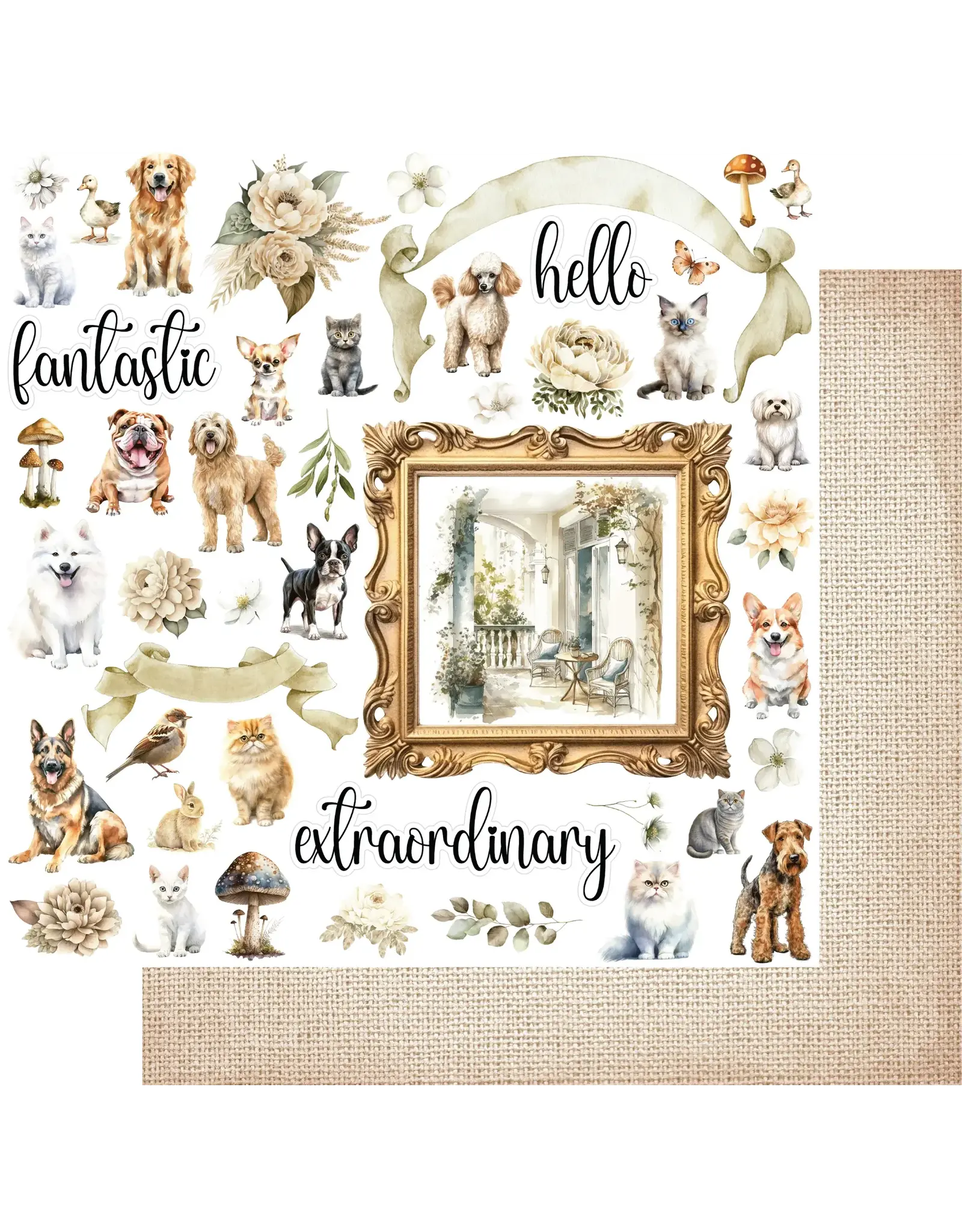 UNIQUELY CREATIVE WILLOW & GRACE INDIE 12x12 CARDSTOCK