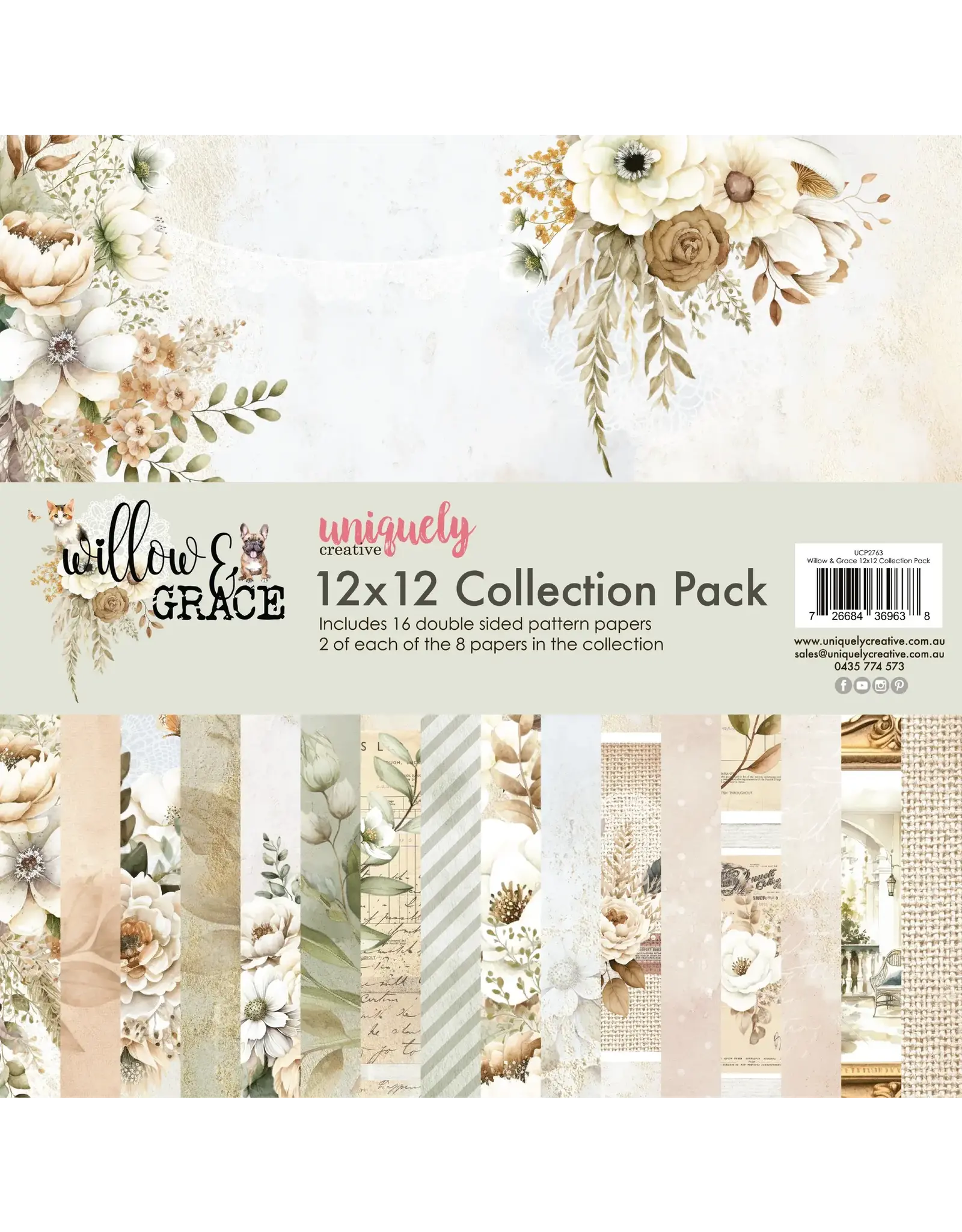 UNIQUELY CREATIVE WILLOW & GRACE 12x12 COLLECTION PACK
