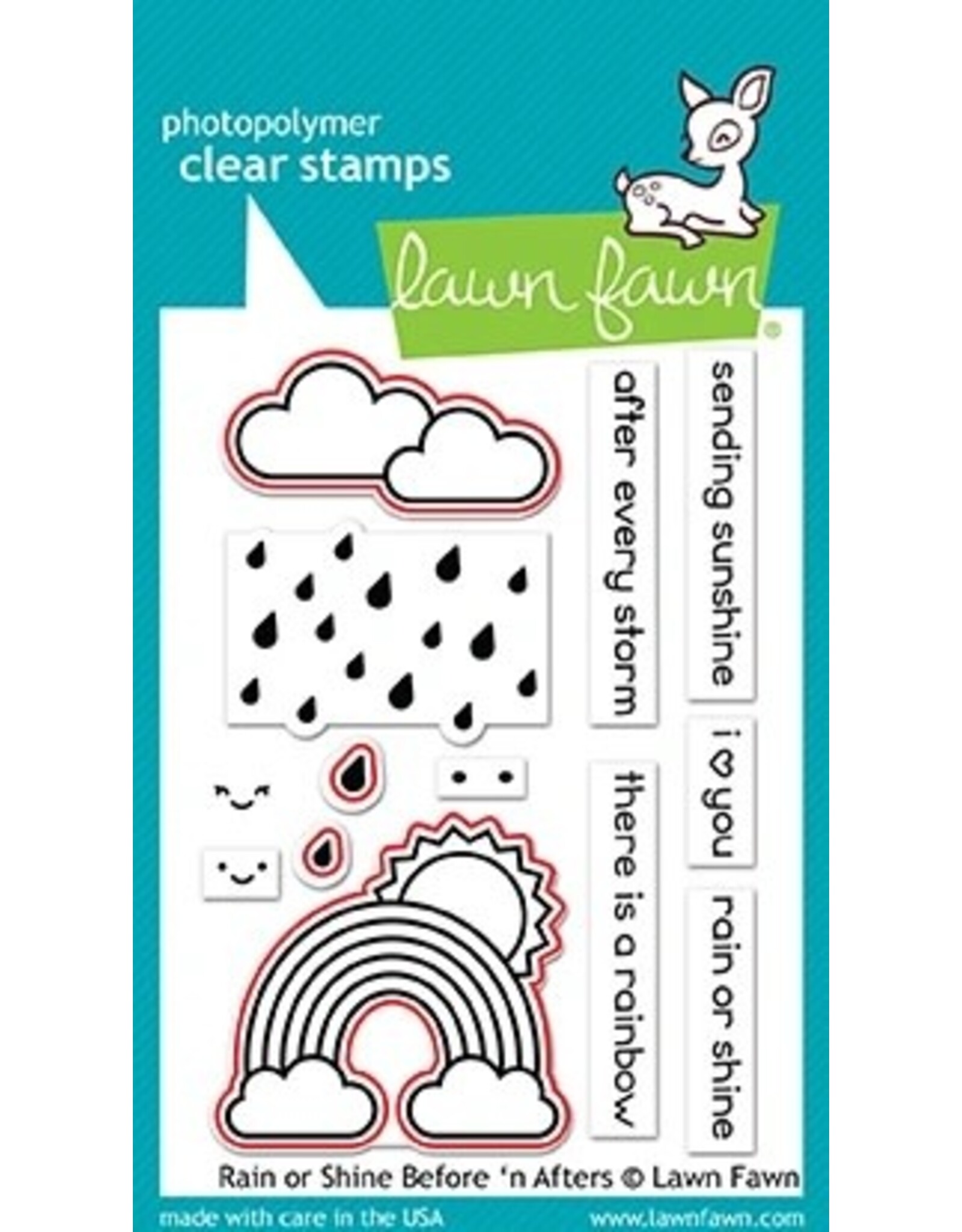LAWN FAWN LAWN FAWN RAIN OR SHINE BEFORE 'N AFTERS DIE SET