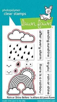 LAWN FAWN LAWN FAWN RAIN OR SHINE BEFORE 'N AFTERS DIE SET