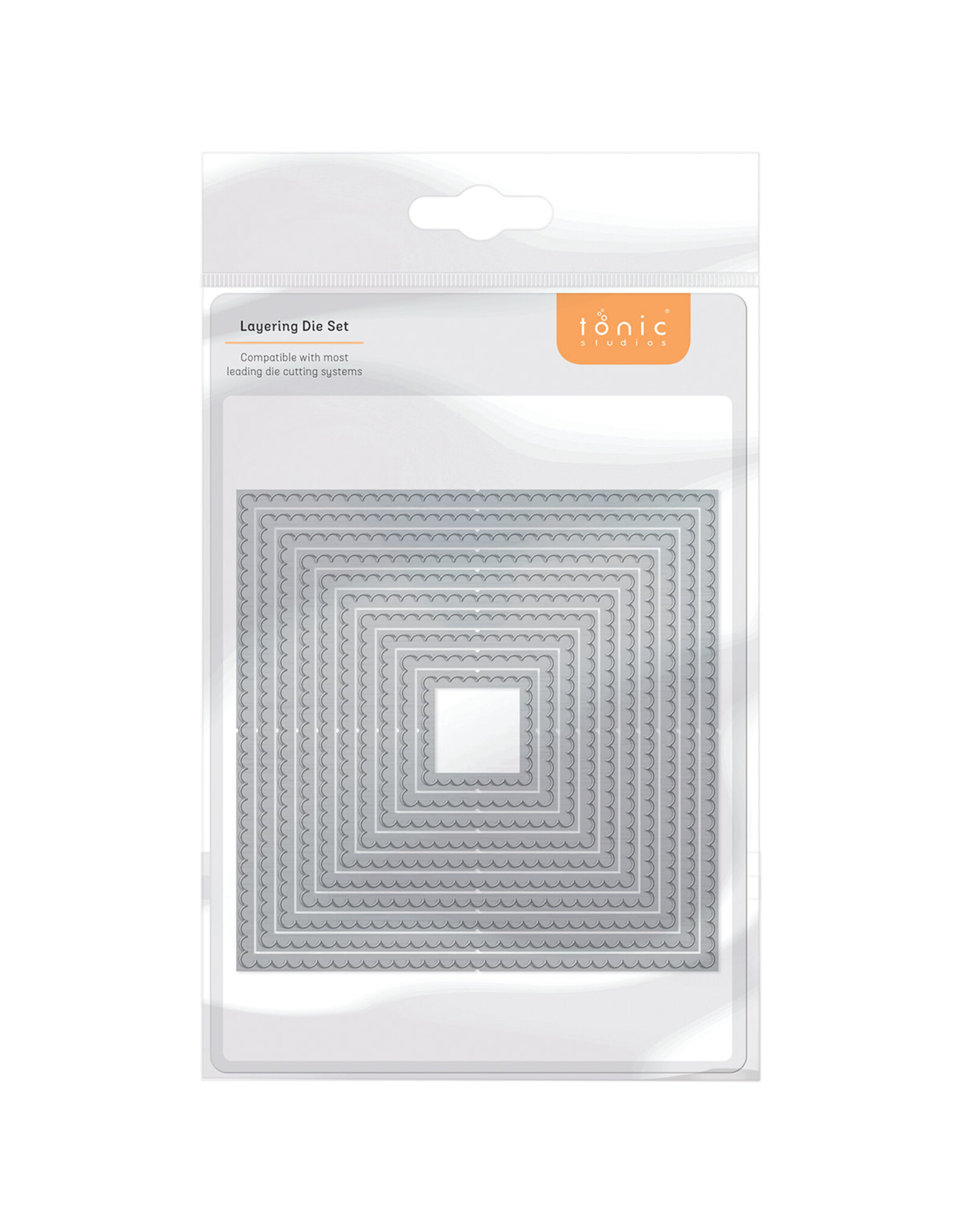 TONIC TONIC STUDIOS SCALLOPED SQUARES LAYERING DIE SET