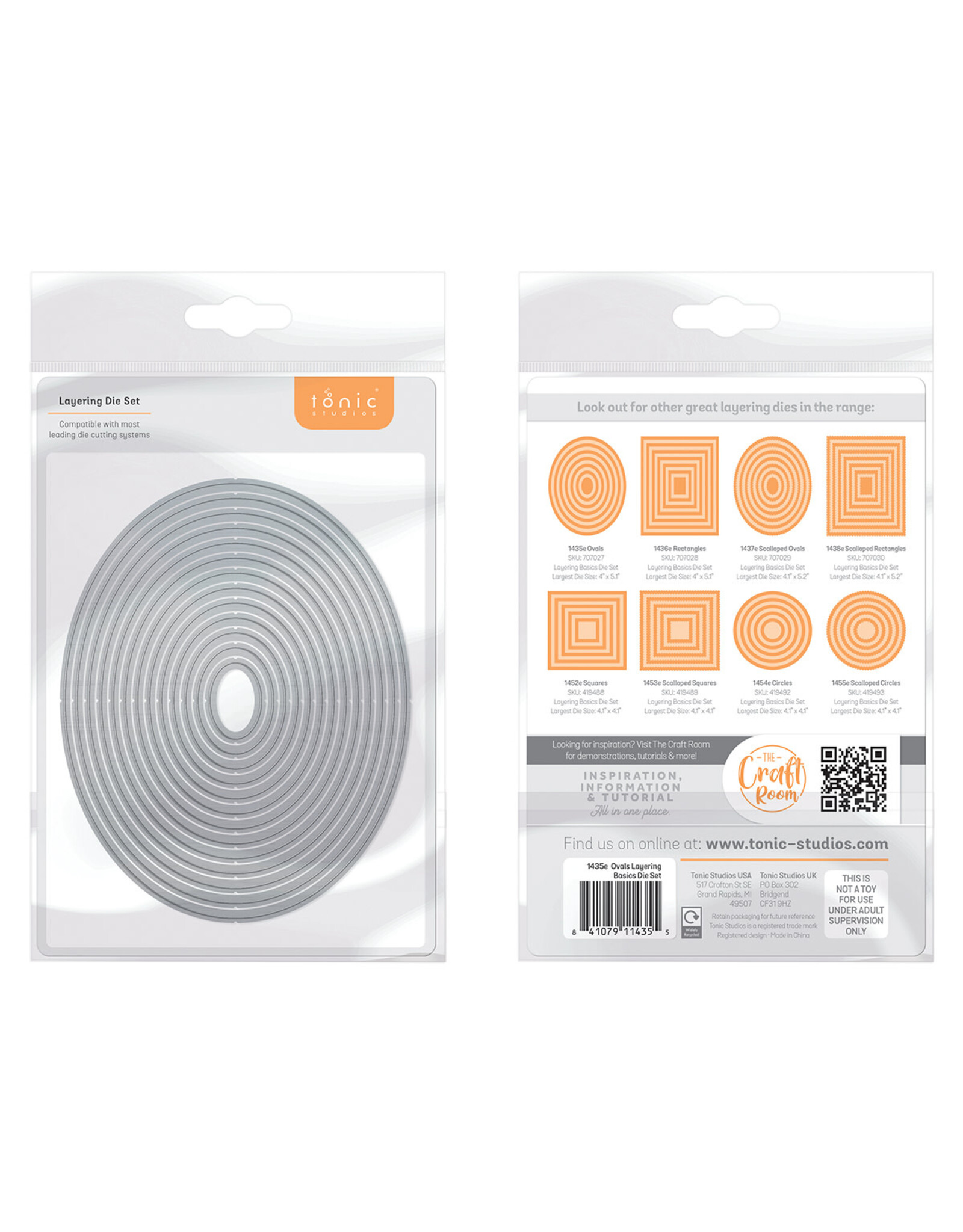 TONIC TONIC STUDIOS OVALS LAYERING DIE SET