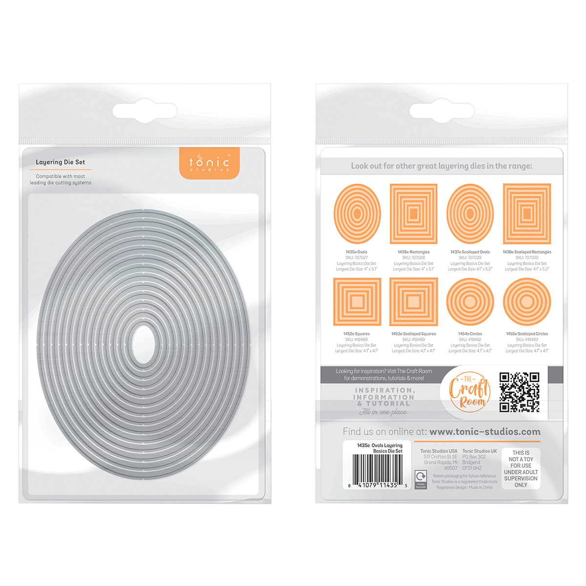 TONIC TONIC STUDIOS OVALS LAYERING DIE SET