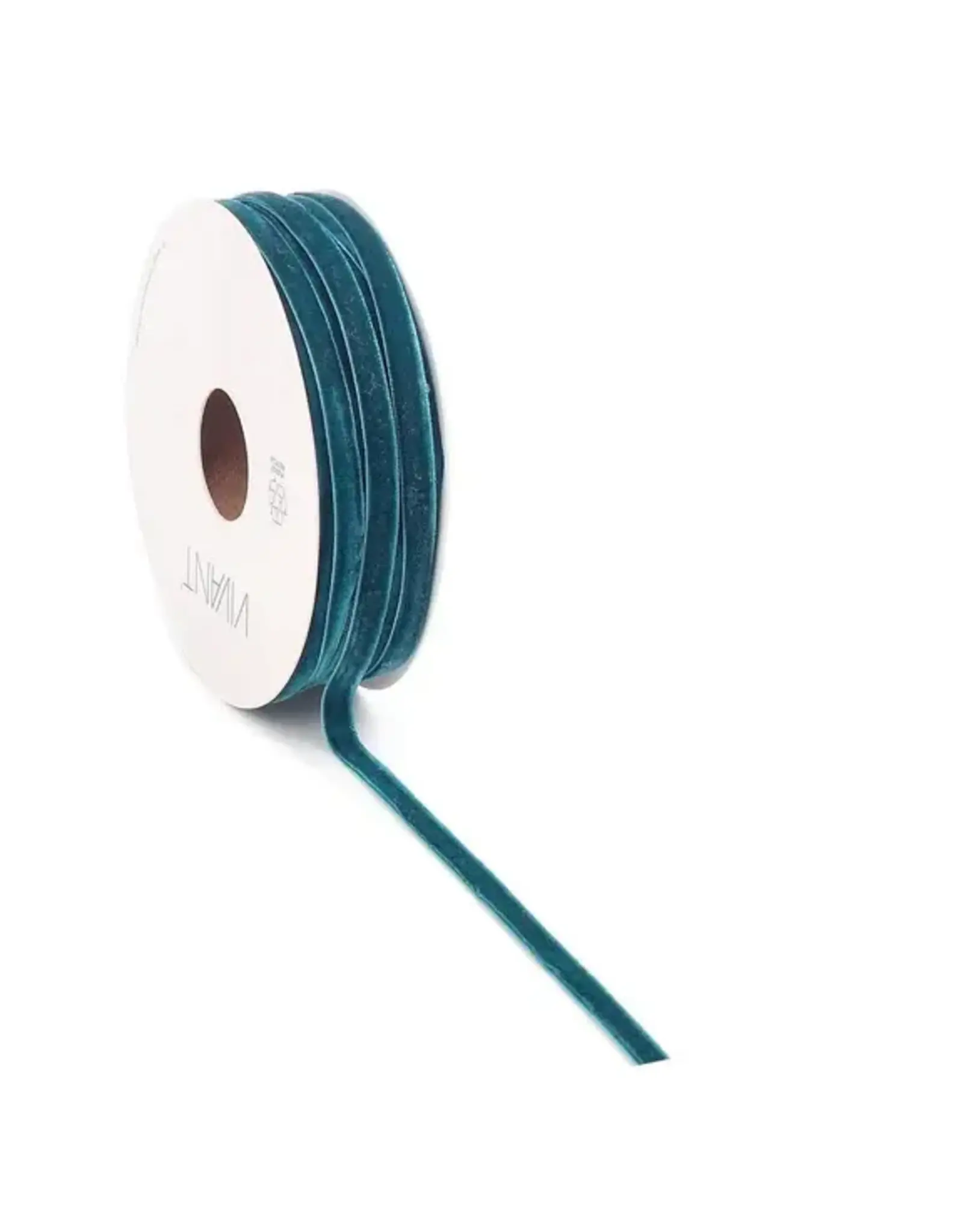 VIVANT VIVANT VELVETY PETROL RIBBON 1. YARD