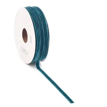 VIVANT VELVETY PETROL RIBBON 1. YARD