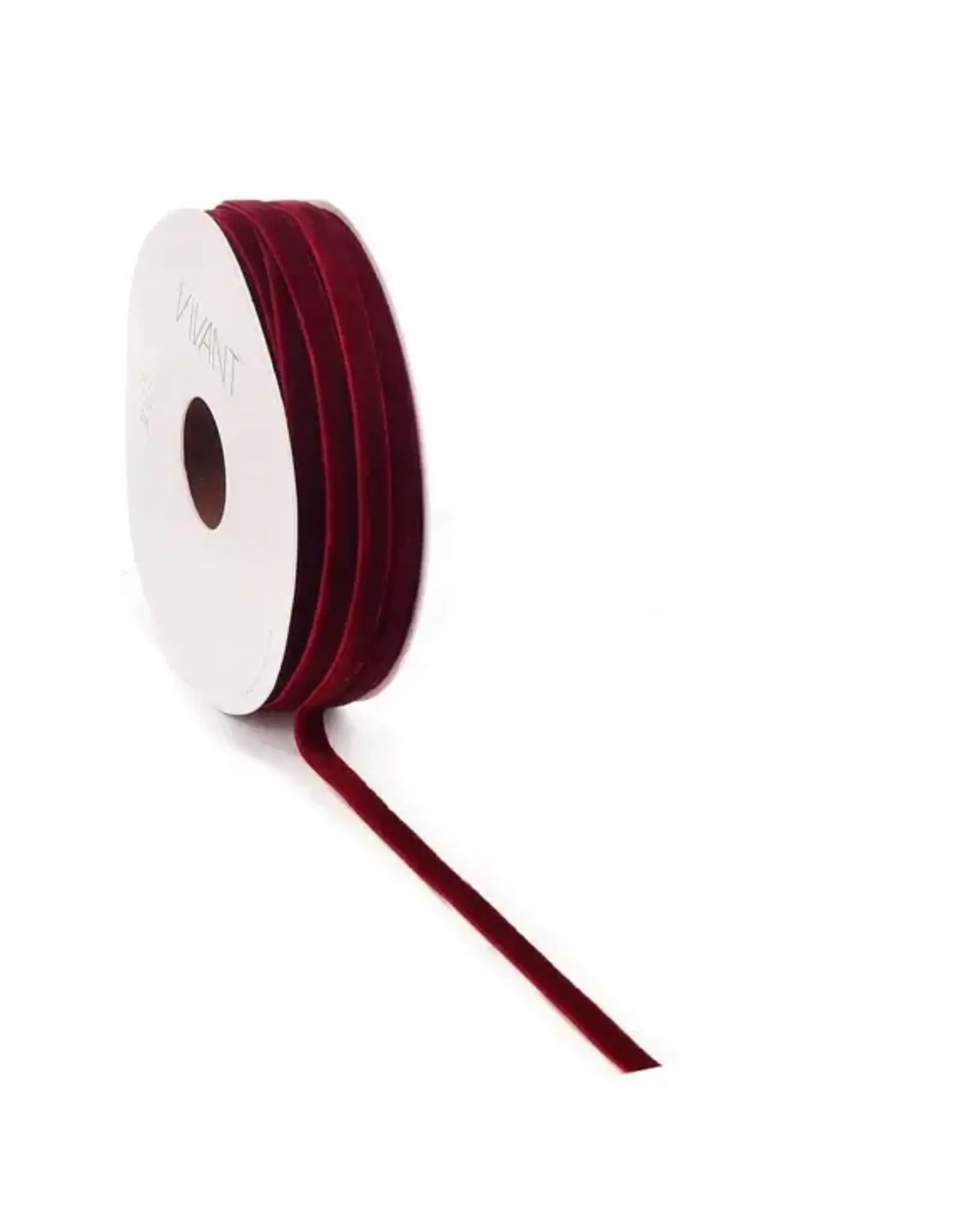 VIVANT VIVANT VELVETY BORDEAUX RIBBON 1. YARD