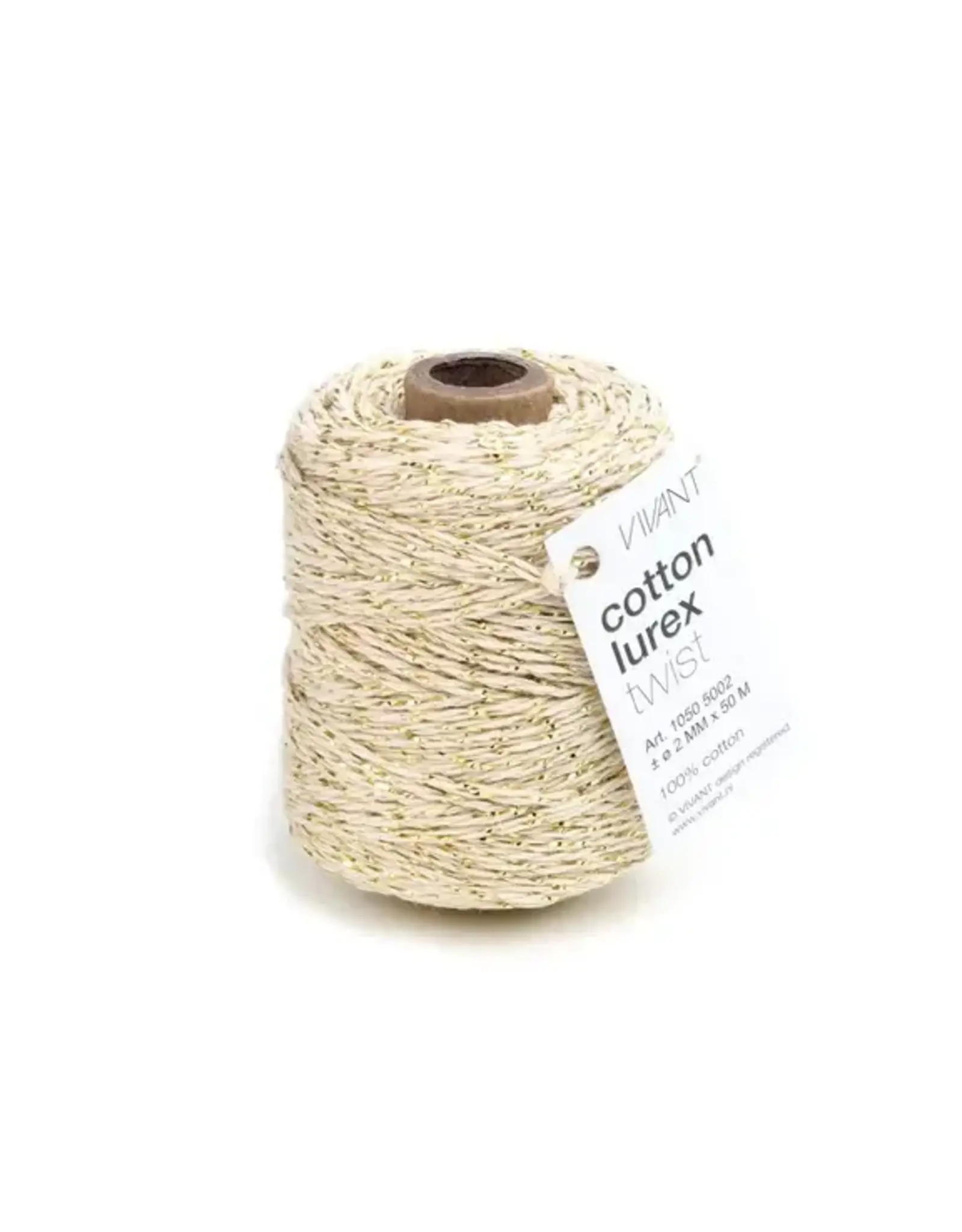 SPELLBINDERS VIVANT LUREX CREME COTTON CORD 54.68 yrds