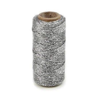 VIVANT ARGENT ÉCLATANT CORDON MÉTALLIQUE 27.34 yrds