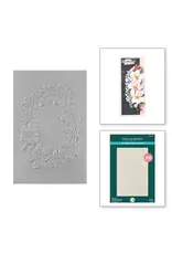 SPELLBINDERS SPELLBINDERS SUSAN TIERNEY-COCKBURN BOTANICAL GARDEN COLLECTION NATURE'S BOTANICAL WREATH 3D EMBOSSING FOLDER