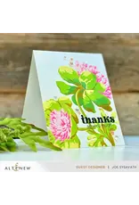 ALTENEW ALTENEW STENCIL ART: WHITE CAP PEONIES LAYERING STENCIL SET 6/PK AND ADD-ON DIE