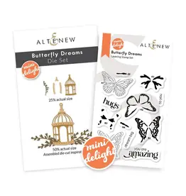 ALTENEW ALTENEW MINI DELIGHT: BUTTERFLY DREAMS LAYERING CLEAR STAMP & DIE SET