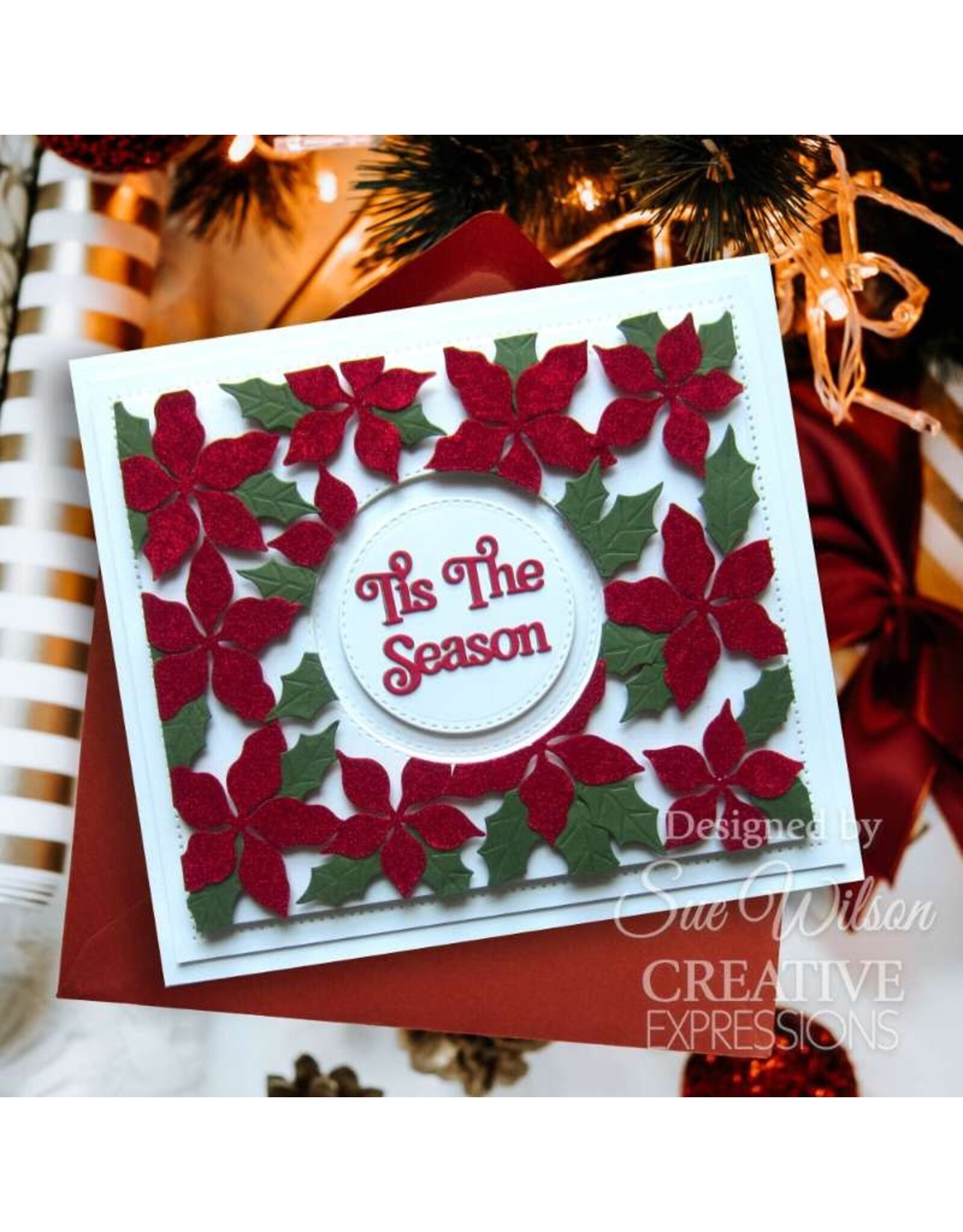 CREATIVE EXPRESSIONS CREATIVE EXPRESSIONS SUE WILSON FESTIVE COLLECTION - TIS THE SEASON SHADOWED SENTIMENTS DIE SET