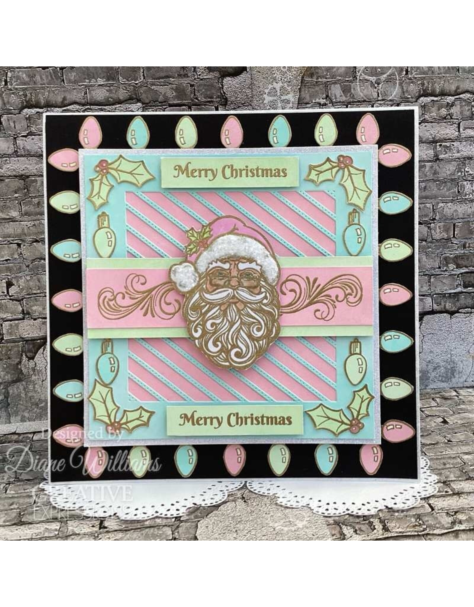 CREATIVE EXPRESSIONS CREATIVE EXPRESSIONS SUE WILSON FESTIVE COLLECTION PIERCED LATTICE BACKGROUND DIE SET