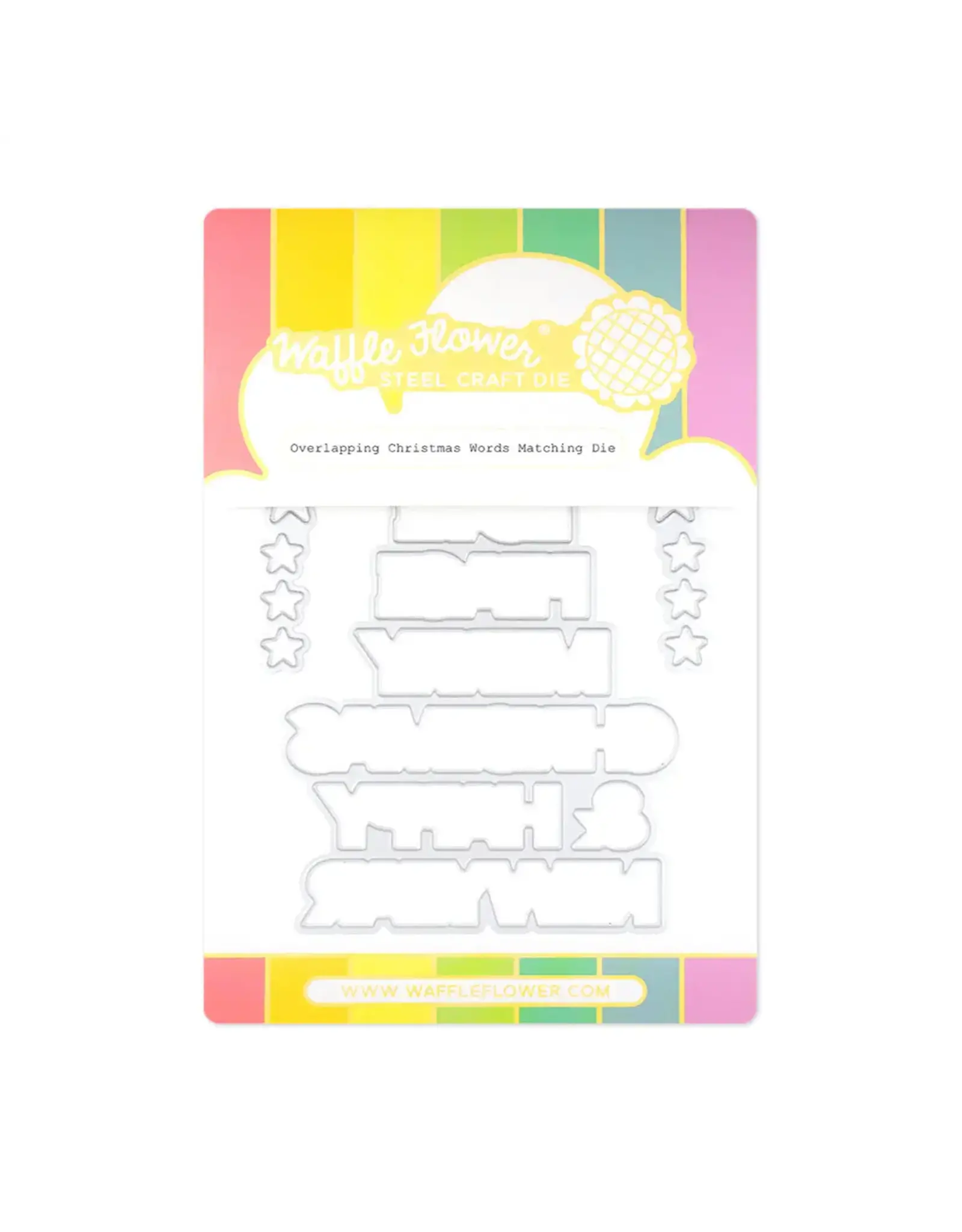 WAFFLE FLOWER WAFFLE FLOWER OVERLAPPING CHRISTMAS WORDS MATCHING DIE SET
