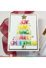 WAFFLE FLOWER WAFFLE FLOWER OVERLAPPING CHRISTMAS WORDS MATCHING DIE SET