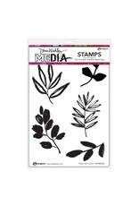 RANGER RANGER DINA WAKLEY MEDIA STICKS WITH LEAVES CLING STAMP SET