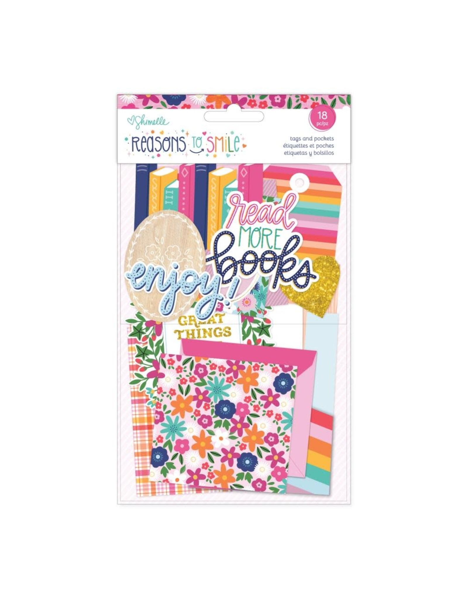 AMERICAN CRAFTS AMERICAN CRAFTS SHIMELLE REASONS TO SMILE TAGES AND POCKETS