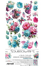 CRAFT O'CLOCK CRAFT O'CLOCK SOULFLOWERS EXTRAS SET-MIX 6x12  COLLECTION PACK 18 SHEETS