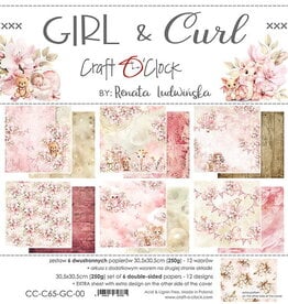 CRAFT O'CLOCK CRAFT O'CLOCK GIRL & CURL 12x12 PAPER PACK