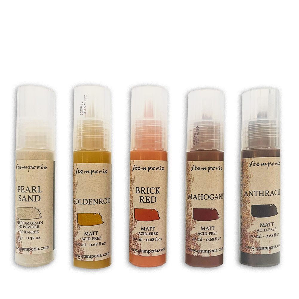 STAMPERIA STAMPERIA RUSTY TEXTURE PAINTS 5x20ml