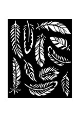 STAMPERIA STAMPERIA LAVENDER COLLECTION FEATHERS 20x25cm STENCIL