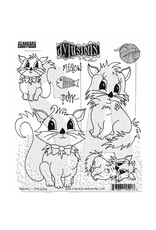 RANGER DYLUSIONS PURRFECT 8.5x7 CLING STAMP SET