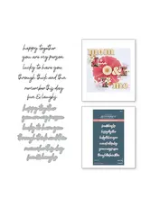 SPELLBINDERS SPELLBINDERS BETTERPRESS STORYTELLING COLLECTION FRIENDS SENTIMENTS PRESS PLATES & DIE SET