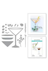 SPELLBINDERS SPELLBINDERS HAPPY HOUR COLLECTION OLIVE MARTINIS ETCHED DIE SET