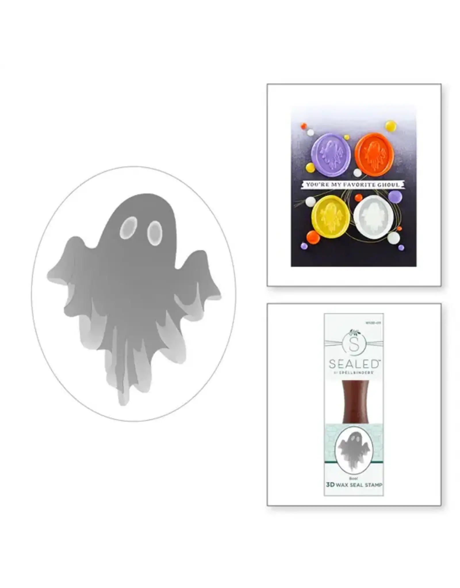 SPELLBINDERS SPELLBINDERS HAPPY HAUNTING COLLECTION BOO! 3D WAX SEAL