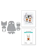 SPELLBINDERS SPELLBINDERS HAPPY HAUNTING COLLECTION WOOF-OR-TREAT ETCHED DIE SET